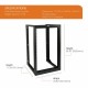 Tecmojo 18U 18" Depth Wall Rack - Swing Gate Tecmojo 18U 18" Depth Wall Rack - Swing Gate
