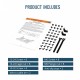 Tecmojo 1U 4-Post Vented Shelf 21.7" Deep Tecmojo 1U 4-Post Vented Shelf 21.7" Deep