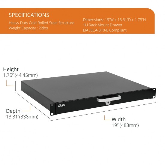 Tecmojo 1U Rack Drawer Tecmojo 1U Rack Drawer