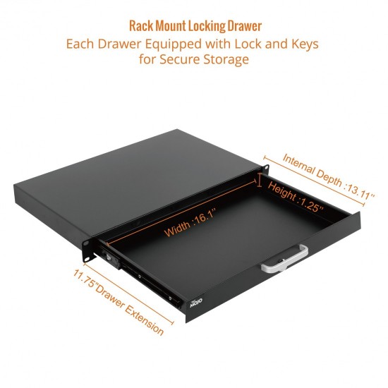 Tecmojo 1U Rack Drawer Tecmojo 1U Rack Drawer