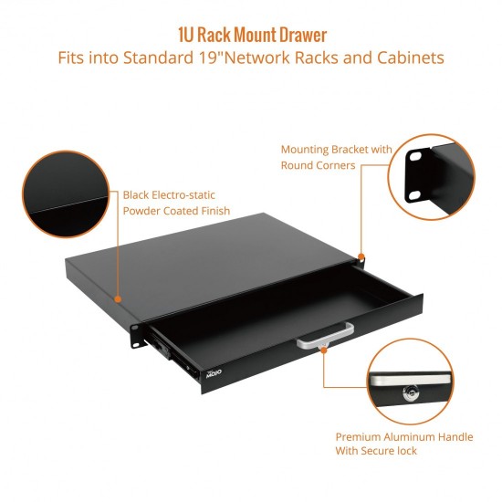 Tecmojo 1U Rack Drawer Tecmojo 1U Rack Drawer