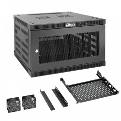 Tecmojo Elite 6U 17.72" Depth Wall-Mount Cabinet, Mesh Door Flat Pack