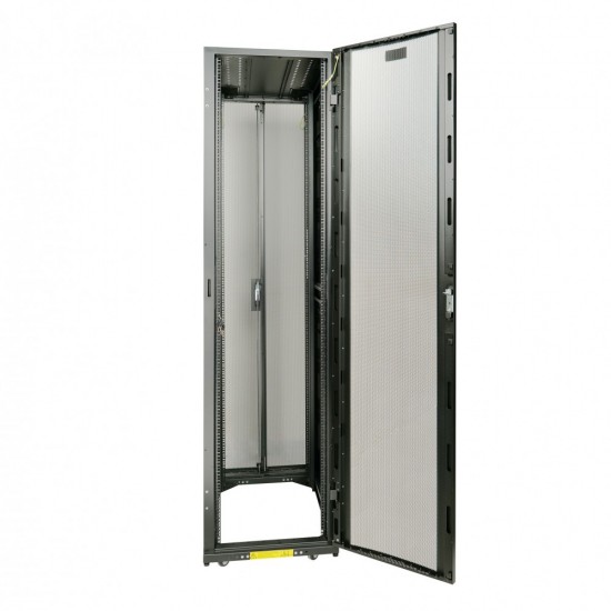 Tecmojo 52U 600*1070 Server Cabinet, front mesh & back double mesh (06black)