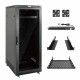 Tecmojo 27U 600*600 Network Cabinet, front galss & back solid(DB-black) Tecmojo 27U 600*600 Network Cabinet, front galss & back solid(DB-black)