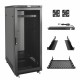 Tecmojo 27U 600*600 Network Cabinet, front mesh & back double mesh(DB-black) Tecmojo 27U 600*600 Network Cabinet, front mesh & back double mesh(DB-black)